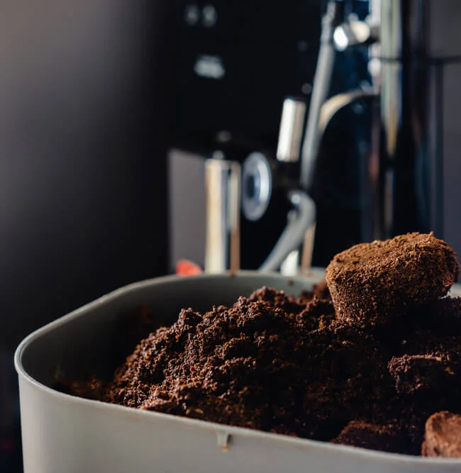 Ground coffee bean waste