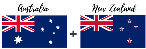 Australia &amp; New Zealand flag