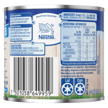 NESTLÉ Reduced Fat Cream. 230ml