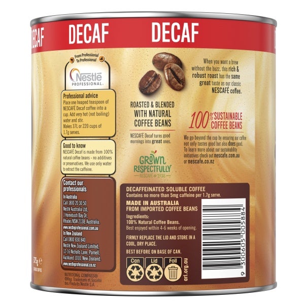 Descafe Decaf Can BOP
