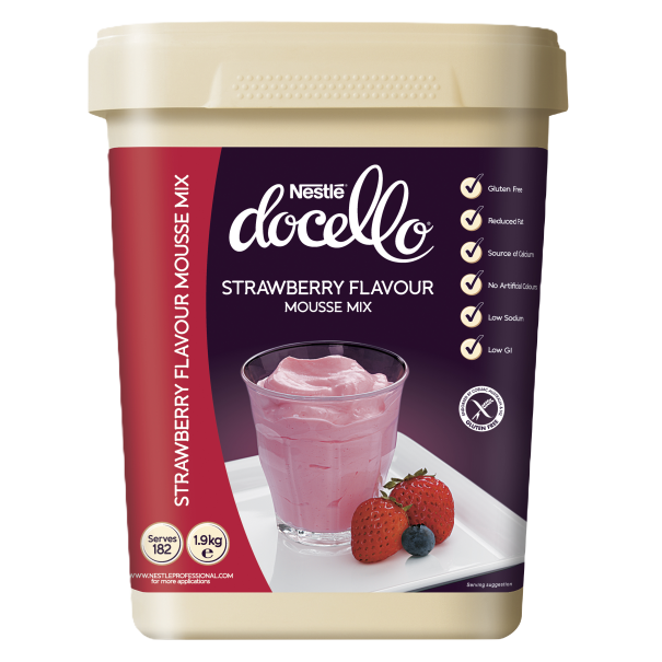 NESTLÉ DOCELLO Strawberry Flavour Mousse Mix 1.9kg
