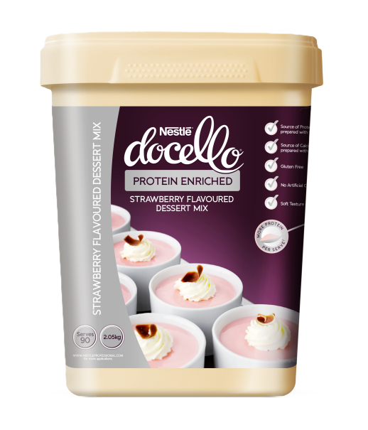 NESTLÉ DOCELLO Protein Enriched Strawberry Flavoured Dessert Mix 2.05kg