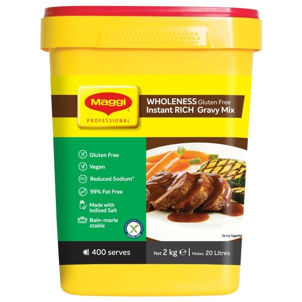 MAGGI Wholeness Gluten Free Instant Rich Gravy Mix 2kg 