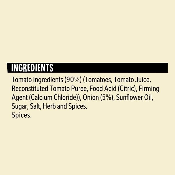 BUITONI Sugo Al Pomodoro Coulis Ingredients