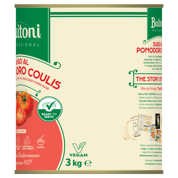 BUITONI Sugo Al Pomodoro Coulis Right Side Without Pitch