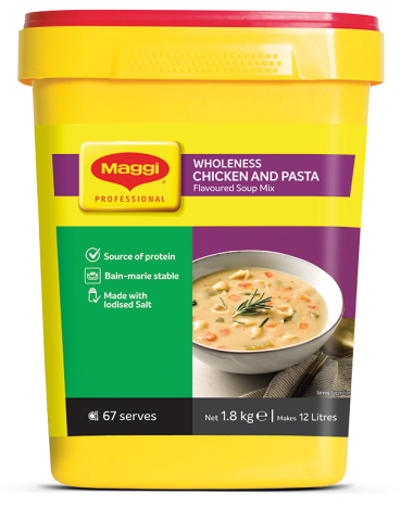 MAGGI WHOLENESS Chicken and Pasta Flavoured Soup Mix. 1.8KG