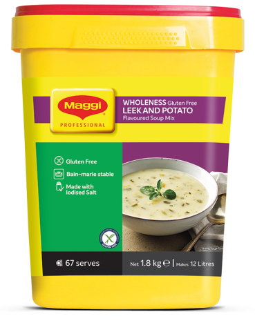 MAGGI WHOLENESS Gluten Free Leek and Potato Flavoured Soup Mix. 1.8KG