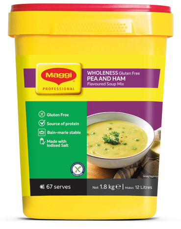 MAGGI WHOLENESS Gluten Free Pea and Ham Flavoured Soup Mix. 1.8KG