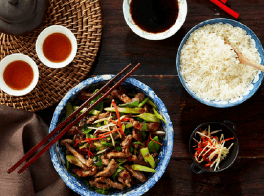 beef stir fry with oyster sauce