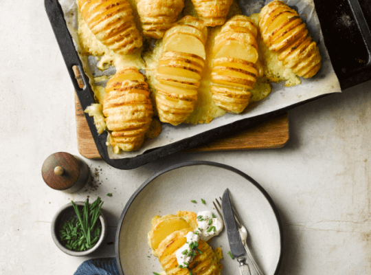 Cheesy Potato Fans