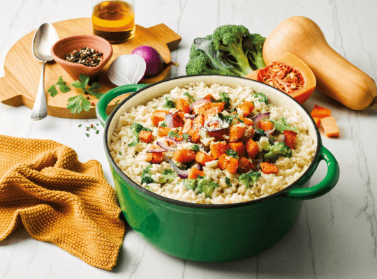 Broccoli & Roasted Butternut Risotto