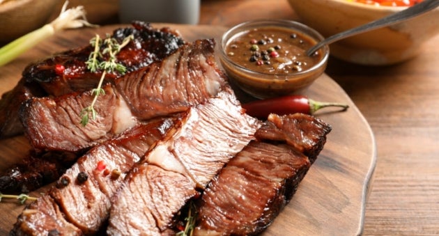 Lamb Rump with Rosemary & Pink Peppercorn Gravy