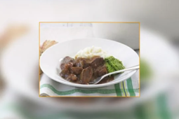 Savoury Lamb with Potato and Pea Mash Recipe