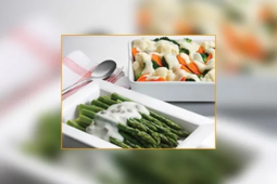 Broccoli, Carrots & Cauliflower with Cheese Sauce