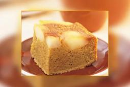 Caramel Pear Upside Down Pudding