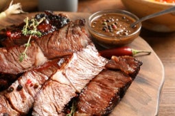 Lamb Rump with Rosemary &amp; Pink Peppercorn Gravy